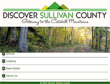 Tablet Screenshot of discoversullivancounty.com